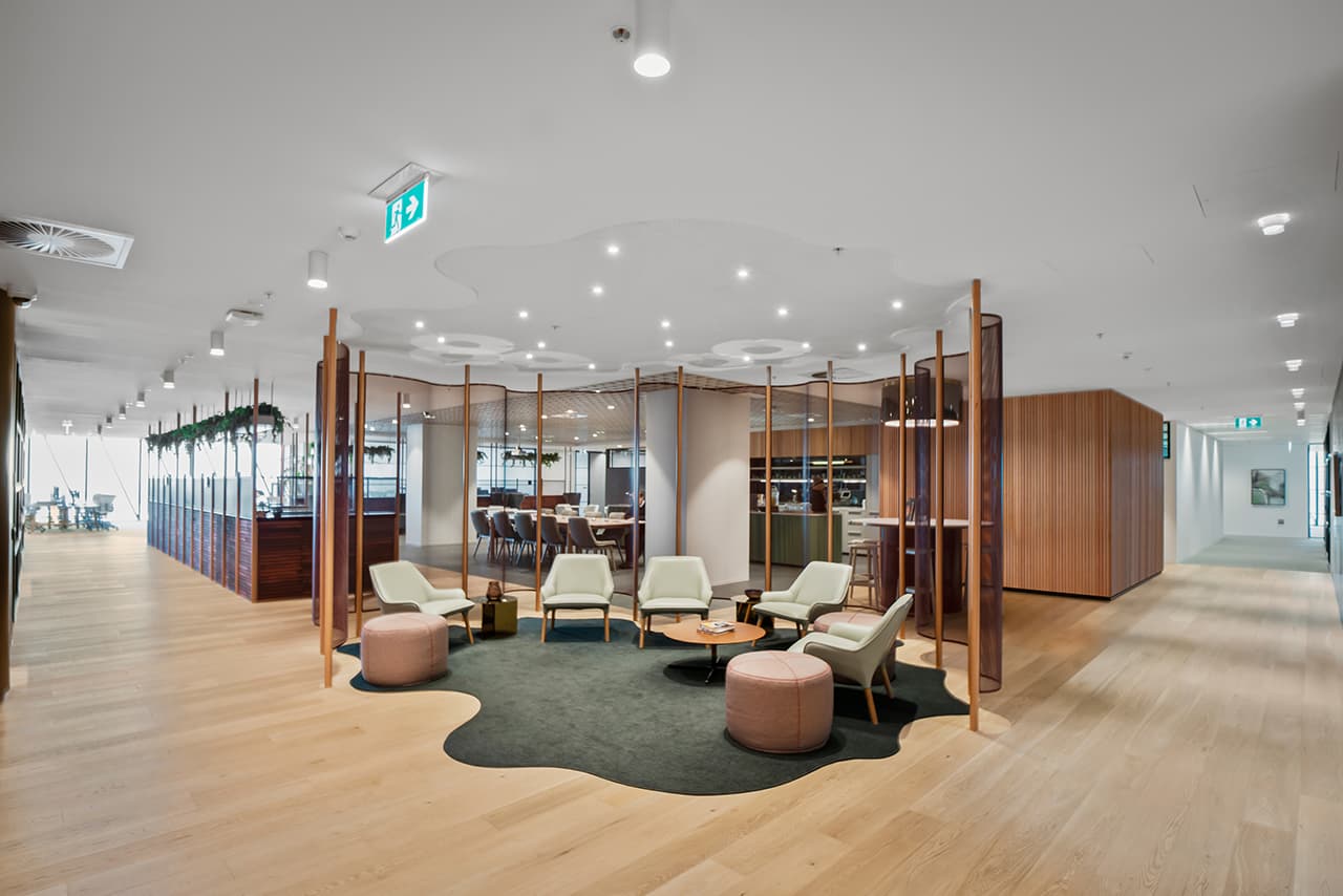 Workspace in Tower 5 at Collins Square, 727 Collins Street, Docklands